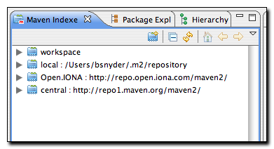 Maven Indexes View