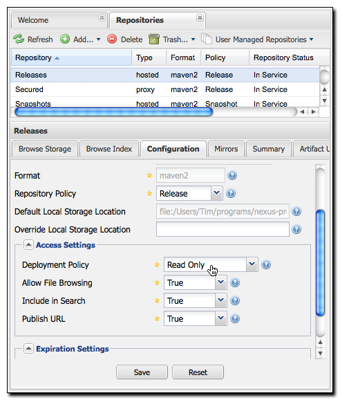 Prohibit Direct Deployment to a Release Repository