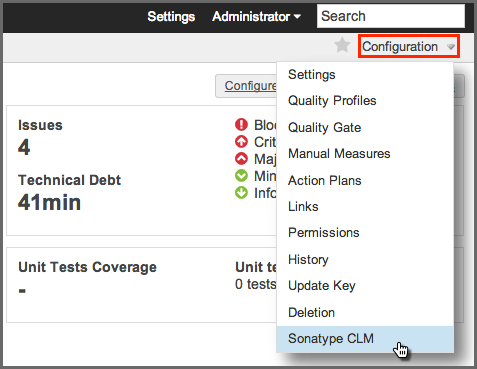 figs/web/sonarqube-clm-configuration-menu.png